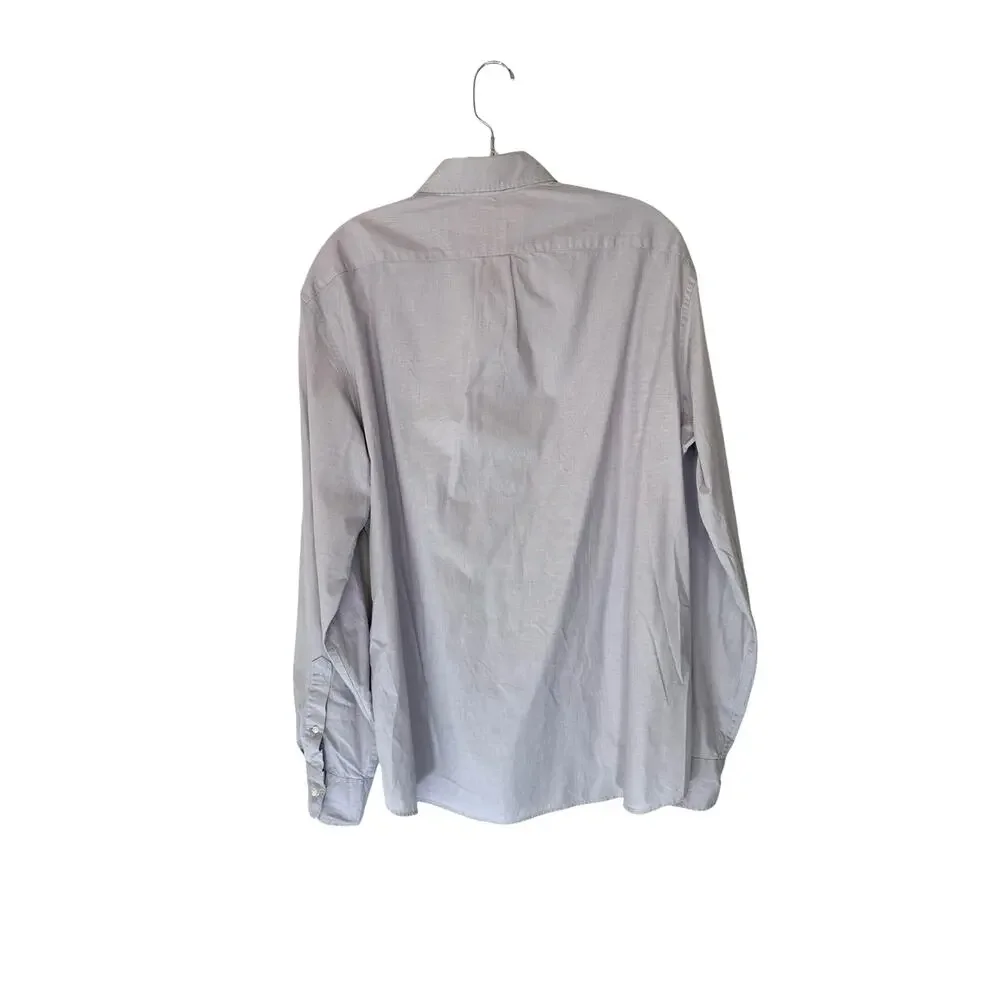 J.Crew Men's Purple Basic Work Office Slim‎ Fit Button Down Shirt Size Large